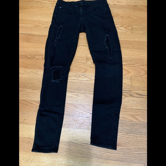 Articles Of Society Denim - Articles of Society black jeans with rips